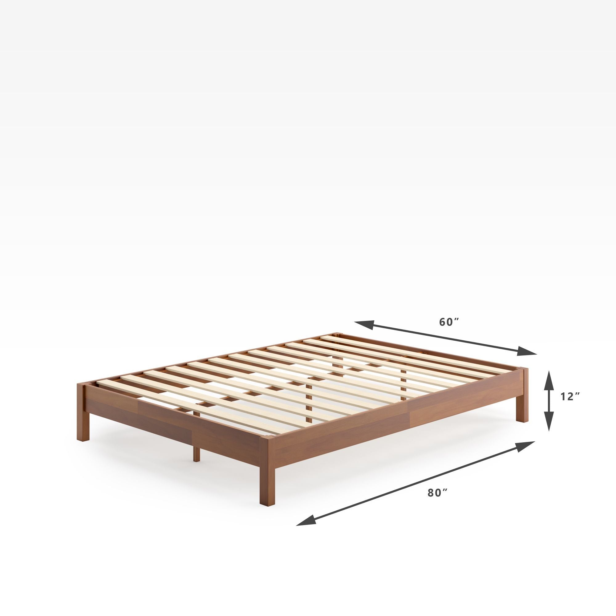 Wen Wood Deluxe Platform Bed Frame