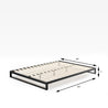 Trisha Metal Platform Bed frame