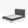 dachelle upholstered platform bed frame dimensionspg