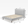 Dachelle Upholstered Platform bed frame dimensions