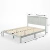 Andrew wood Platform Bed frame Dimension