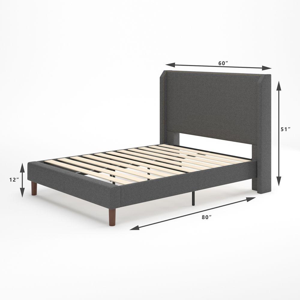 Marcus upholstered Platform Bed Dimension