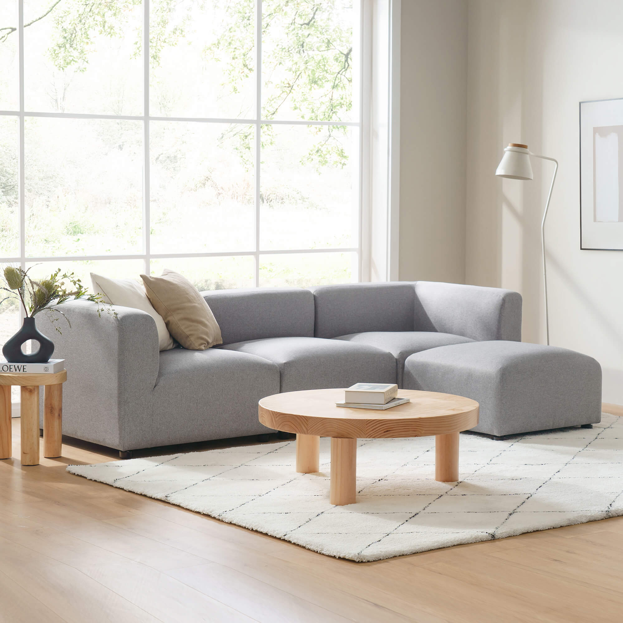 luca reversible sofa in grey