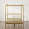 Patricia Gold Metal Canopy Platform Bed Frame