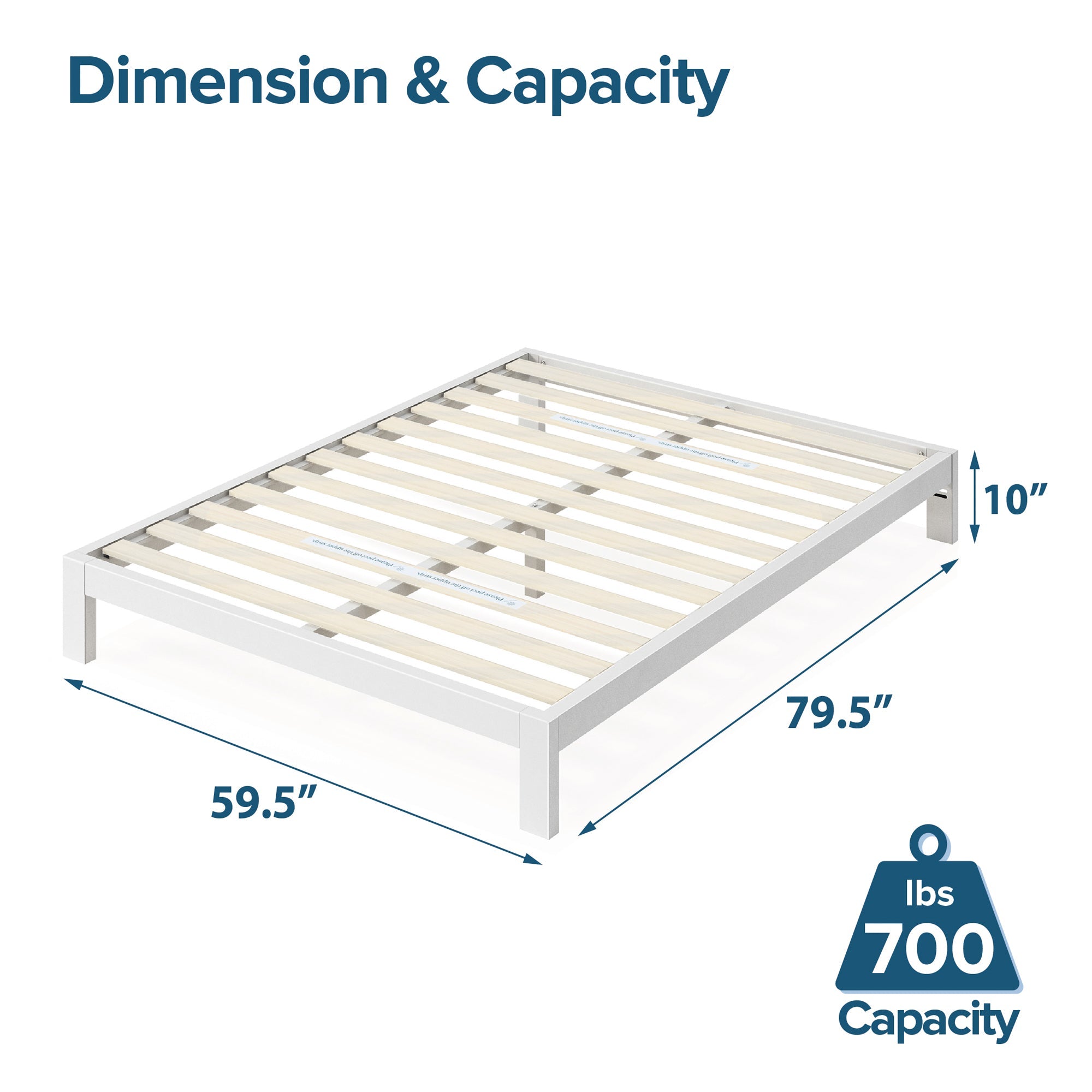 Arnav Metal Platform Bed Frame