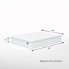 Euro Top Memory Foam Spring Hybrid Mattress Queen Size Dimensions