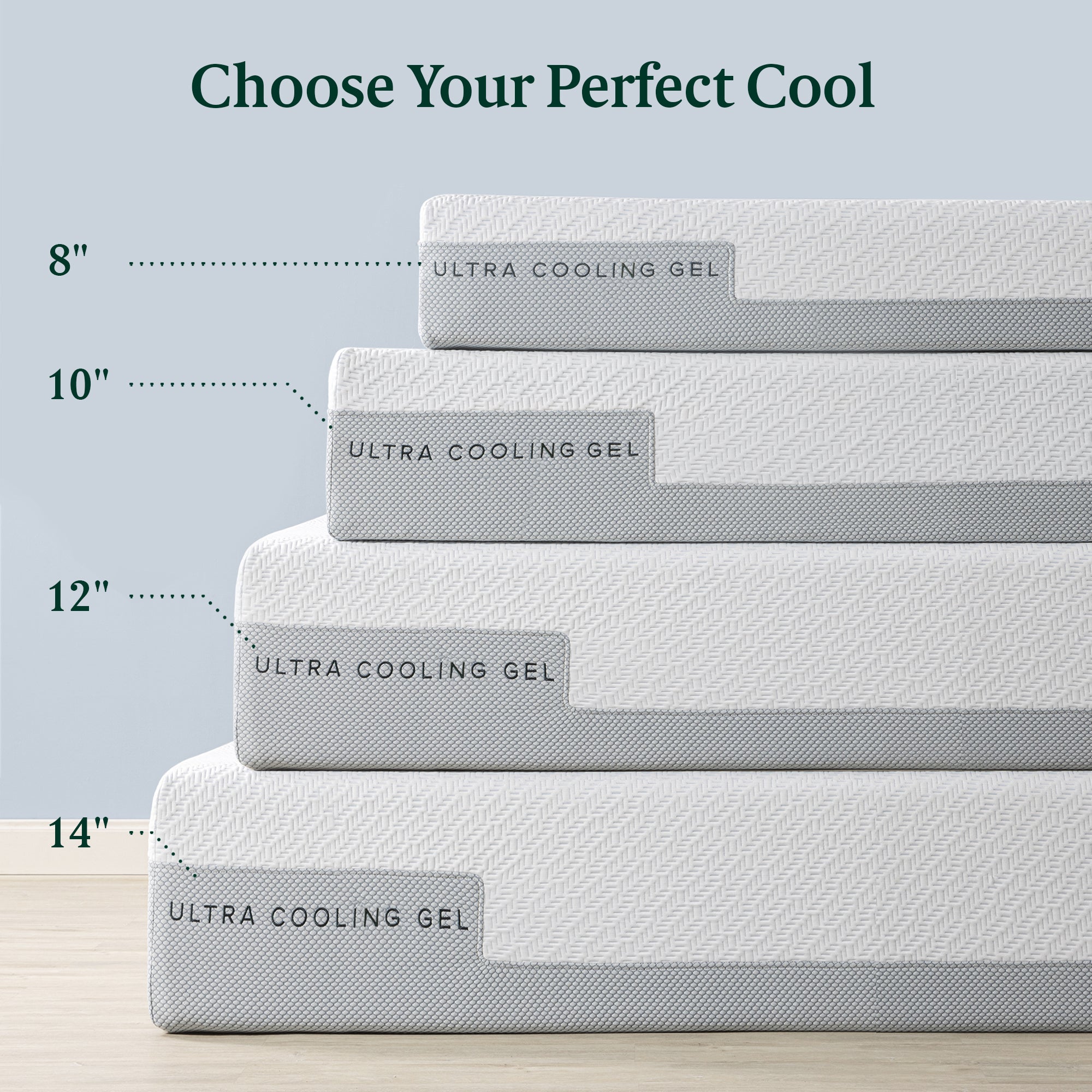 Ultra Cooling Green Tea Hybrid Mattress- Bundle