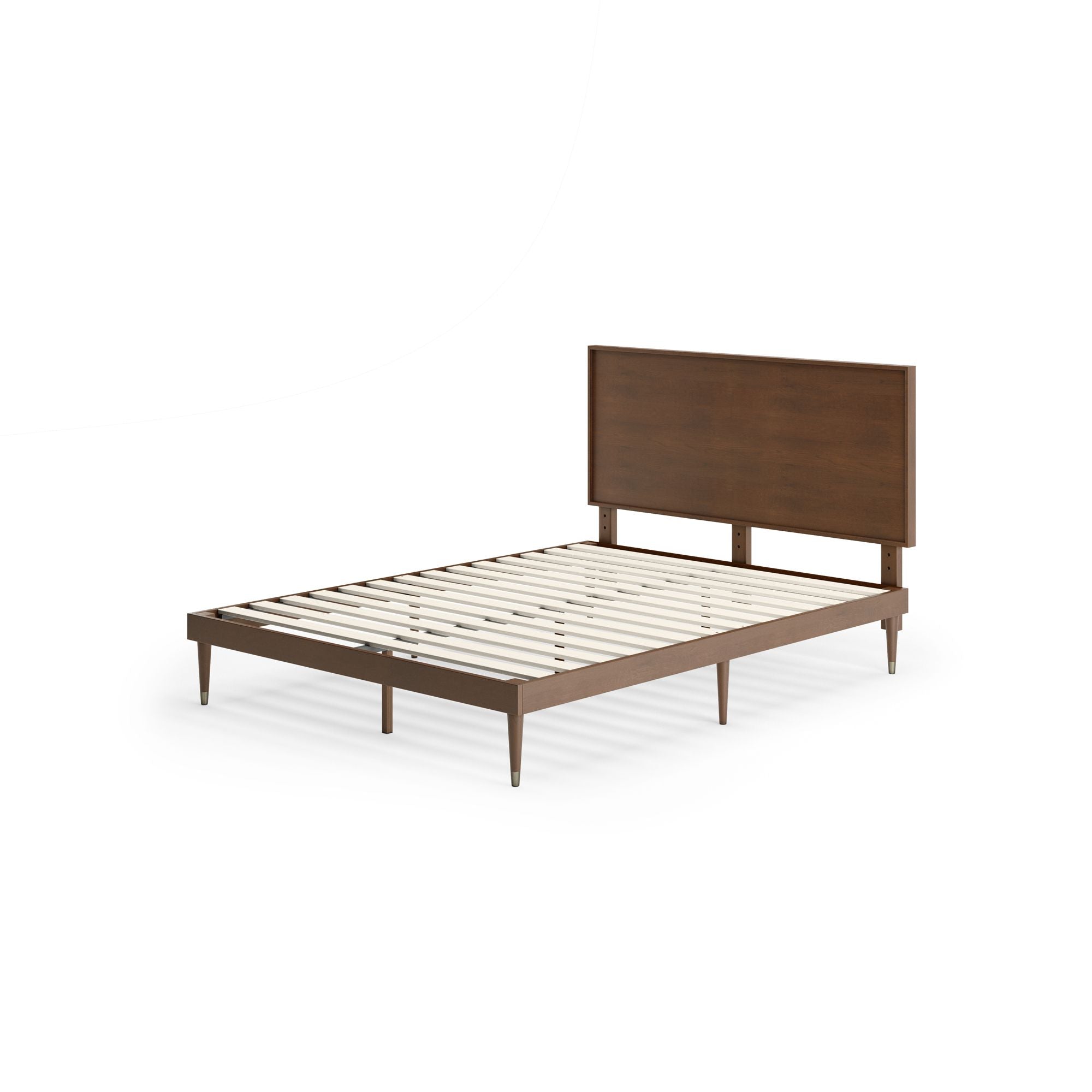 Raymond Wood Platform Bed Frame with Adjustable Headboard