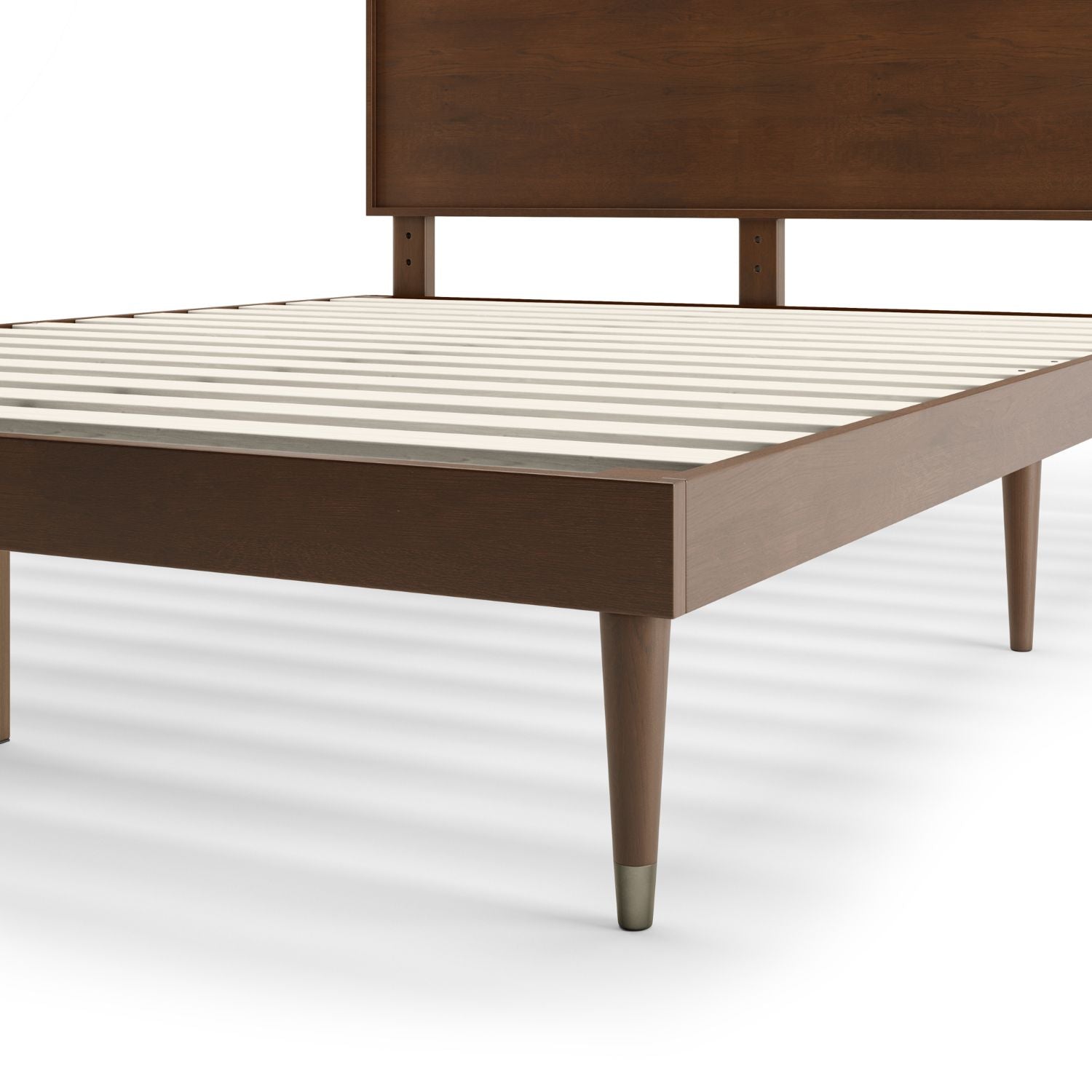 Raymond Wood Platform Bed Frame with Adjustable Headboard