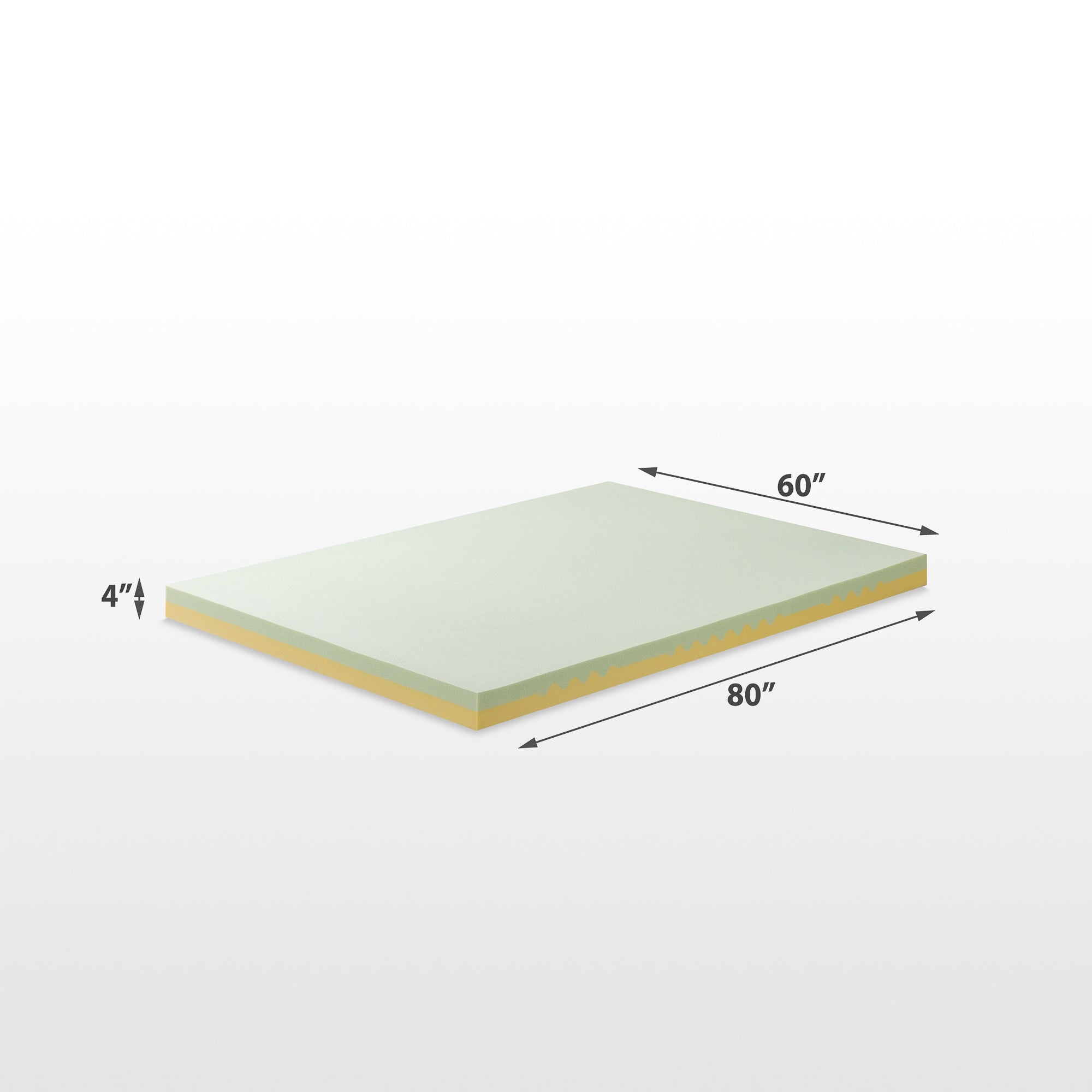 Green Tea TorsoTecÂ® Memory Foam Mattress Topper