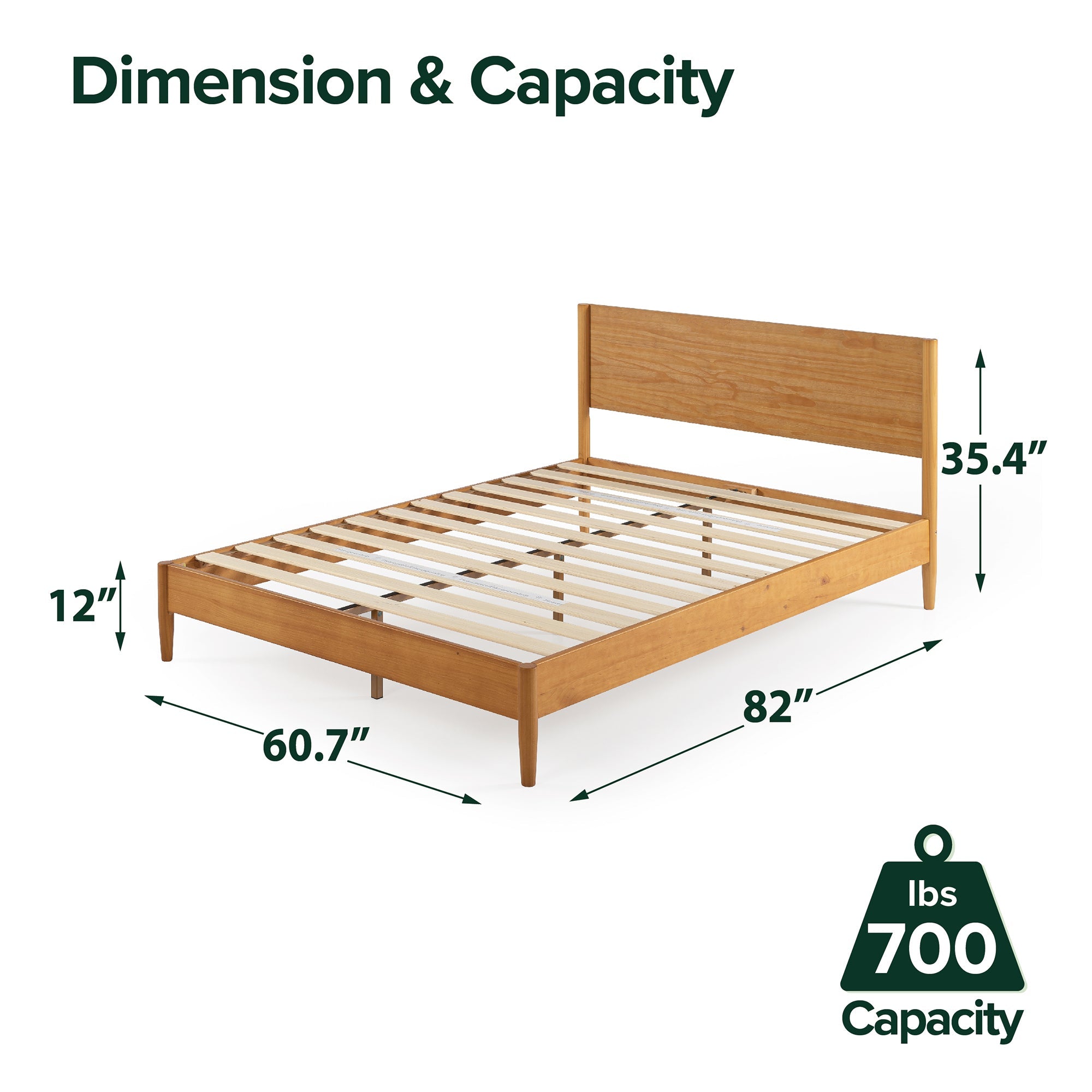 Allen Wood Platform Bed Frame