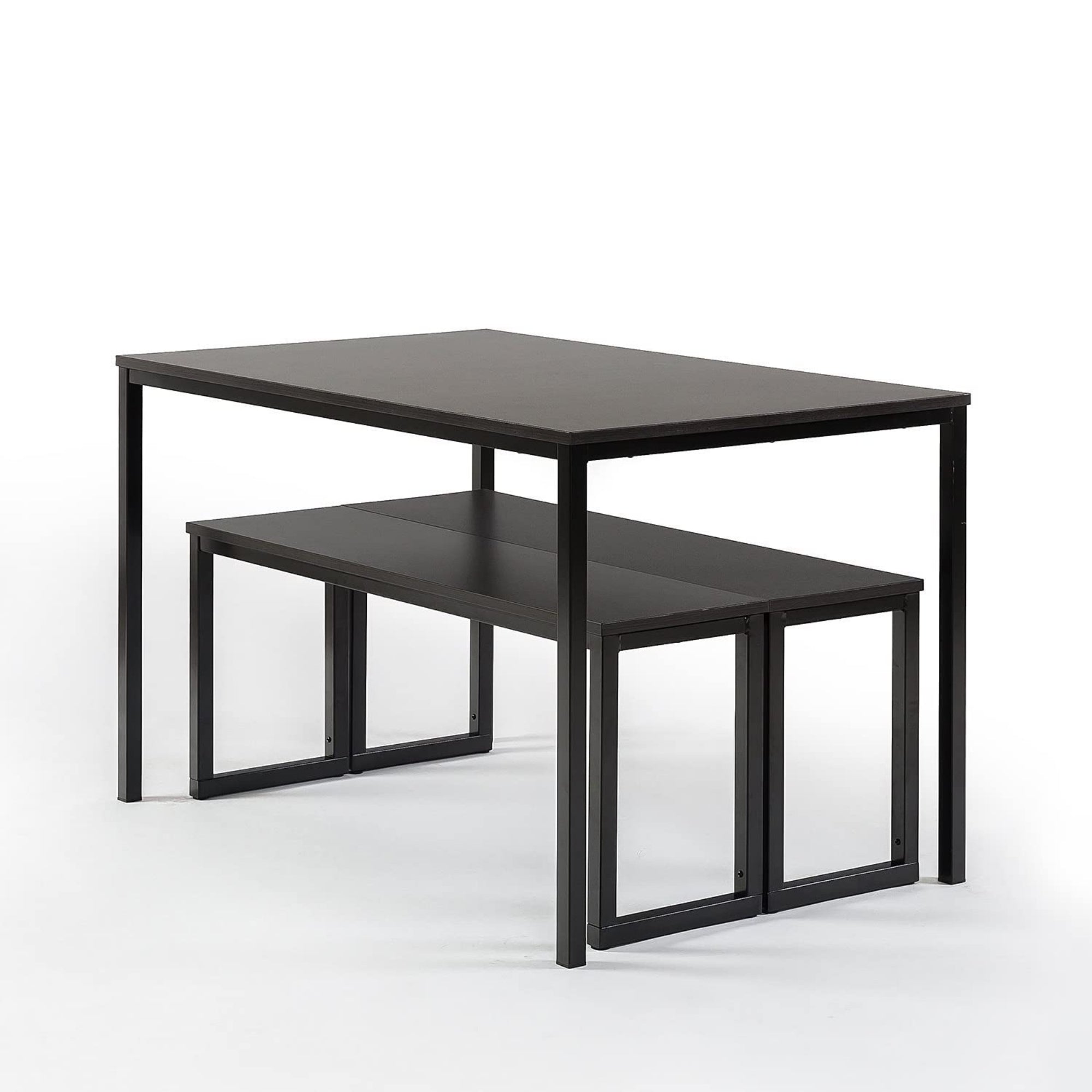 Louis Metal Frame Dining Table with Benches