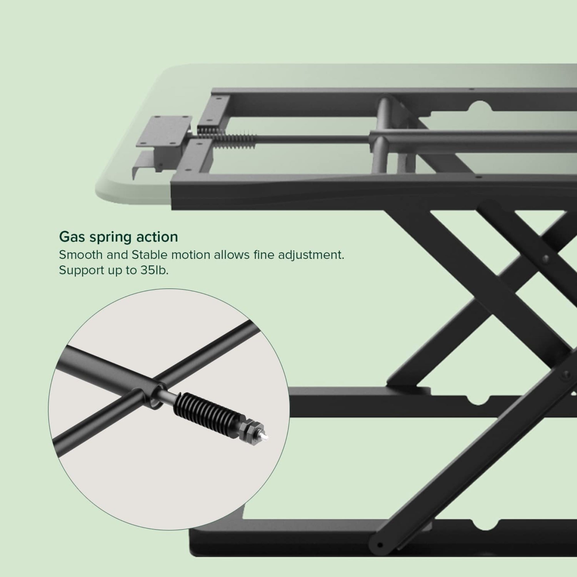 Penny 36â Standing Desk with Adjustable Height