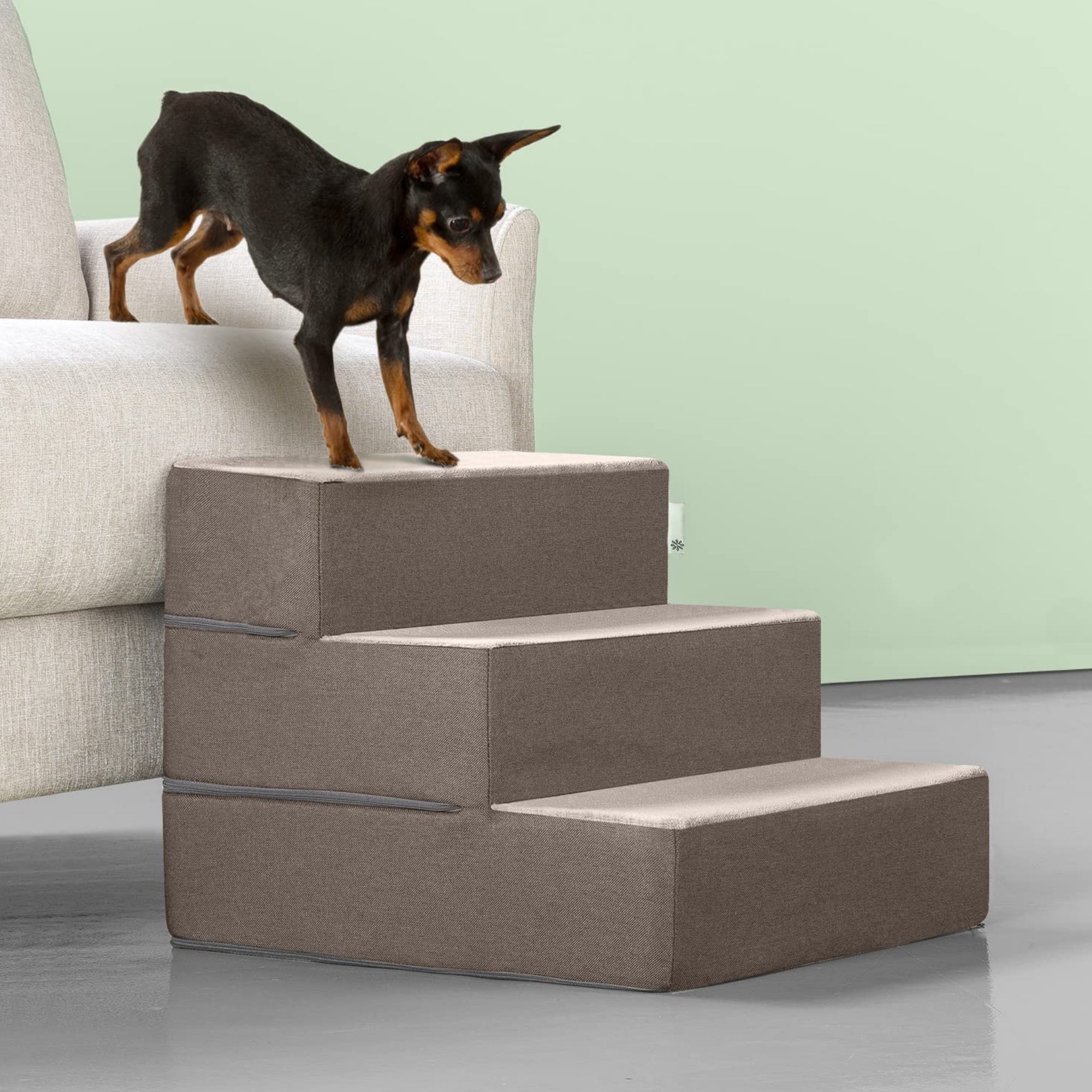 Foam 13”-24” Easy Pet Stairs, Sand