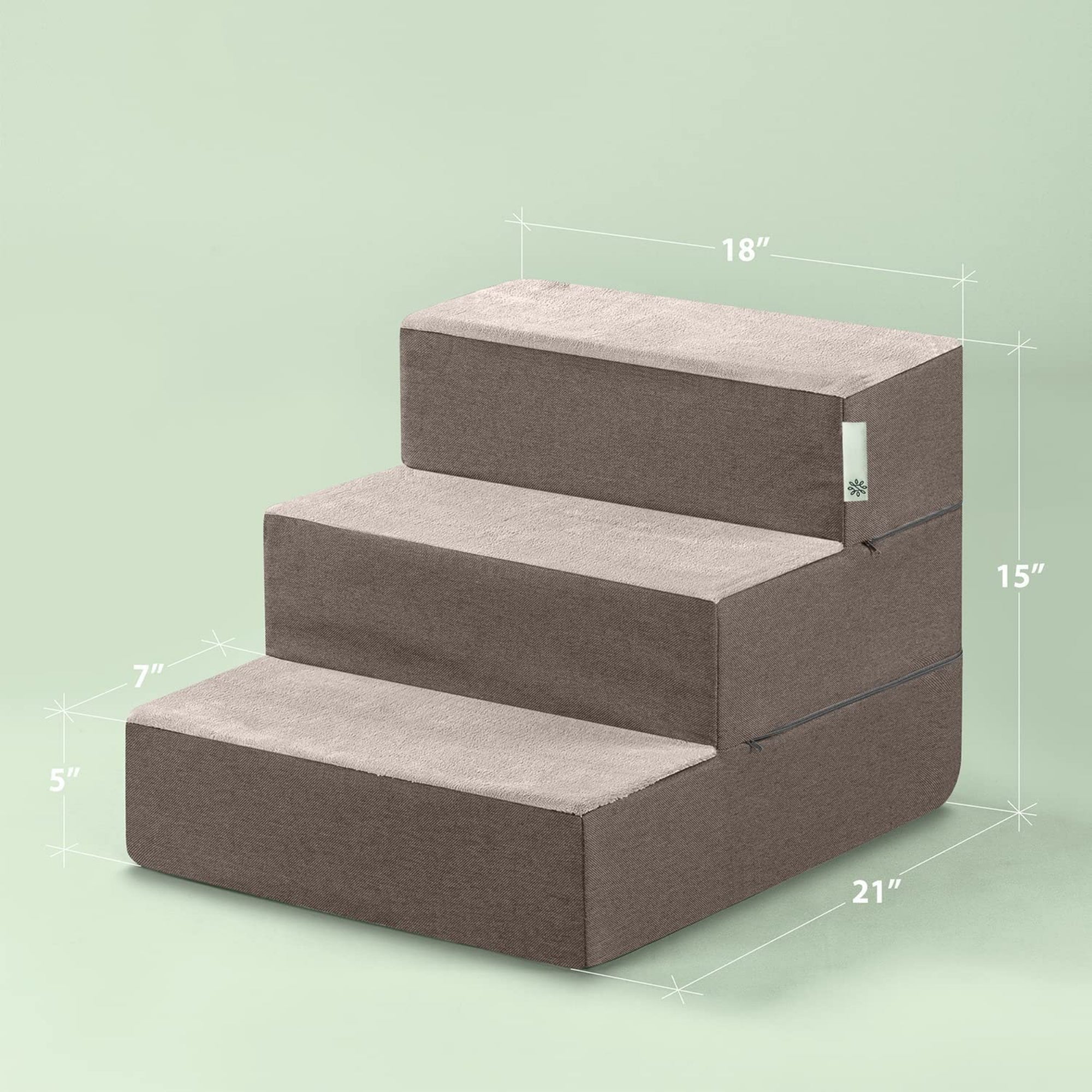 Foam 13”-24” Easy Pet Stairs, Sand