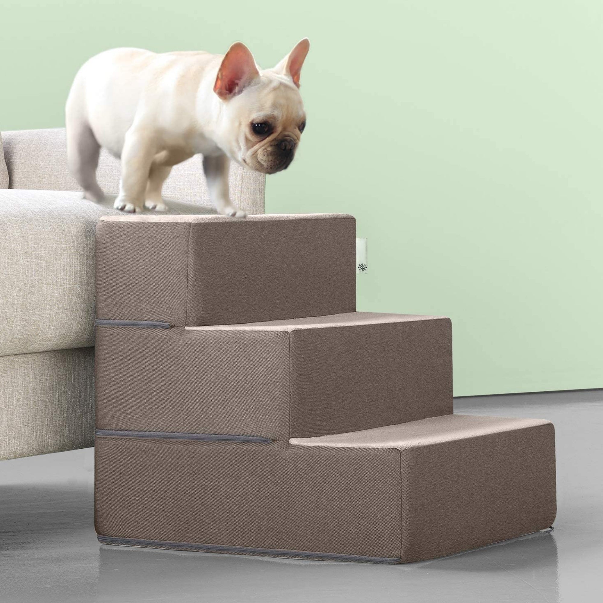 Foam 13”-24” Easy Pet Stairs, Sand