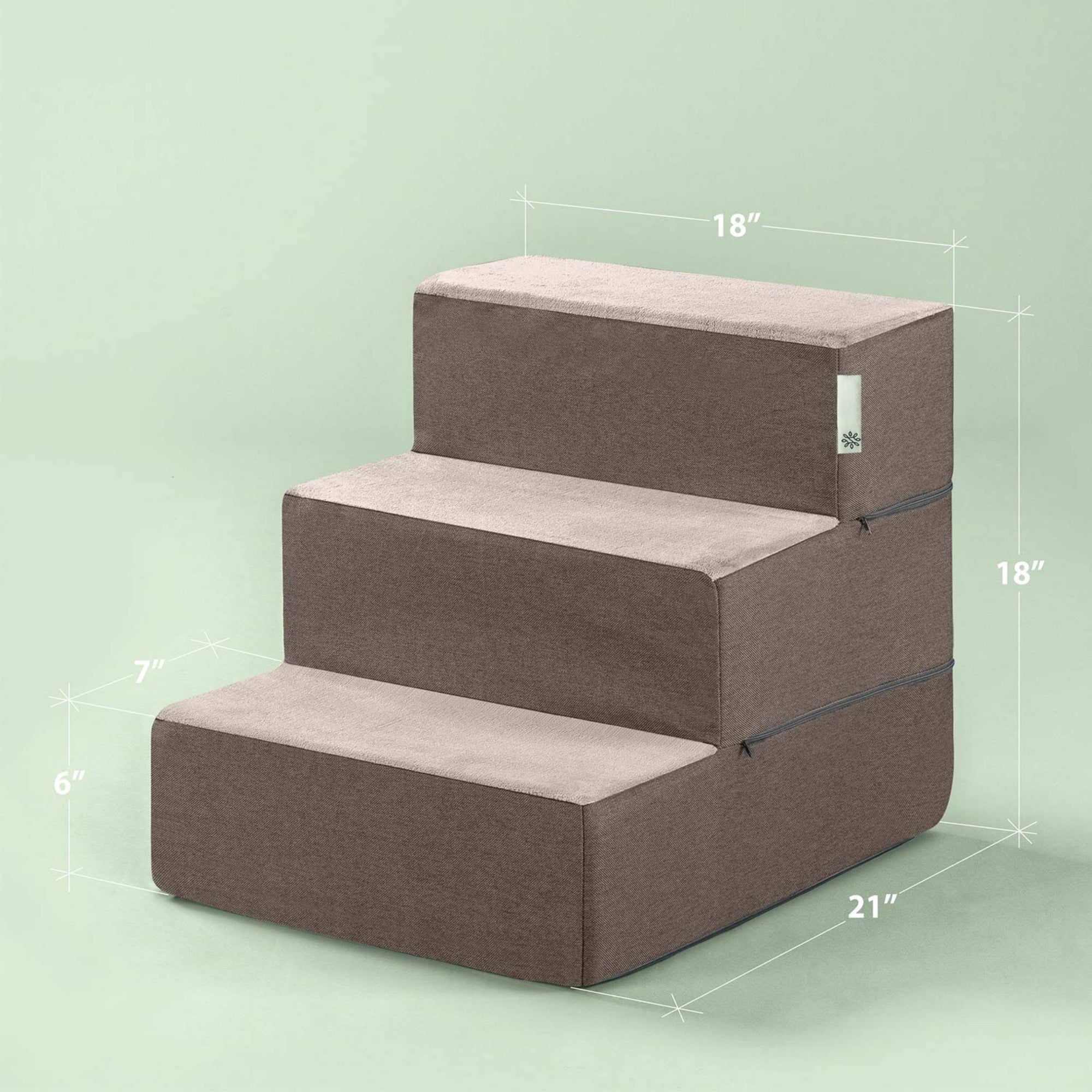 Foam 13”-24” Easy Pet Stairs, Sand