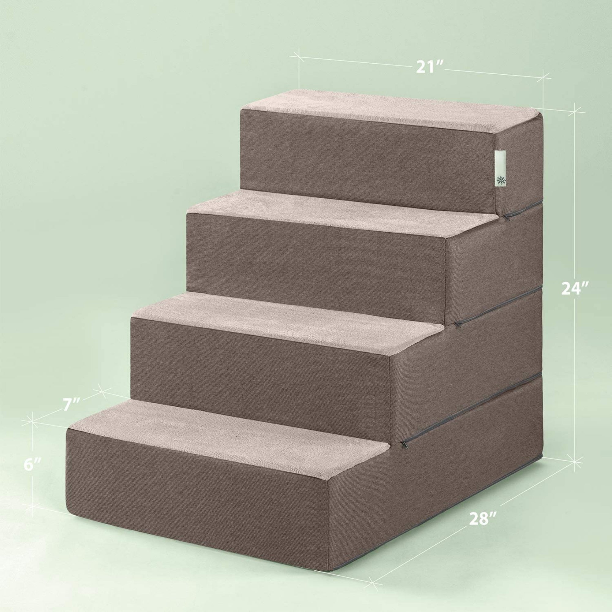 Foam 13”-24” Easy Pet Stairs, Sand