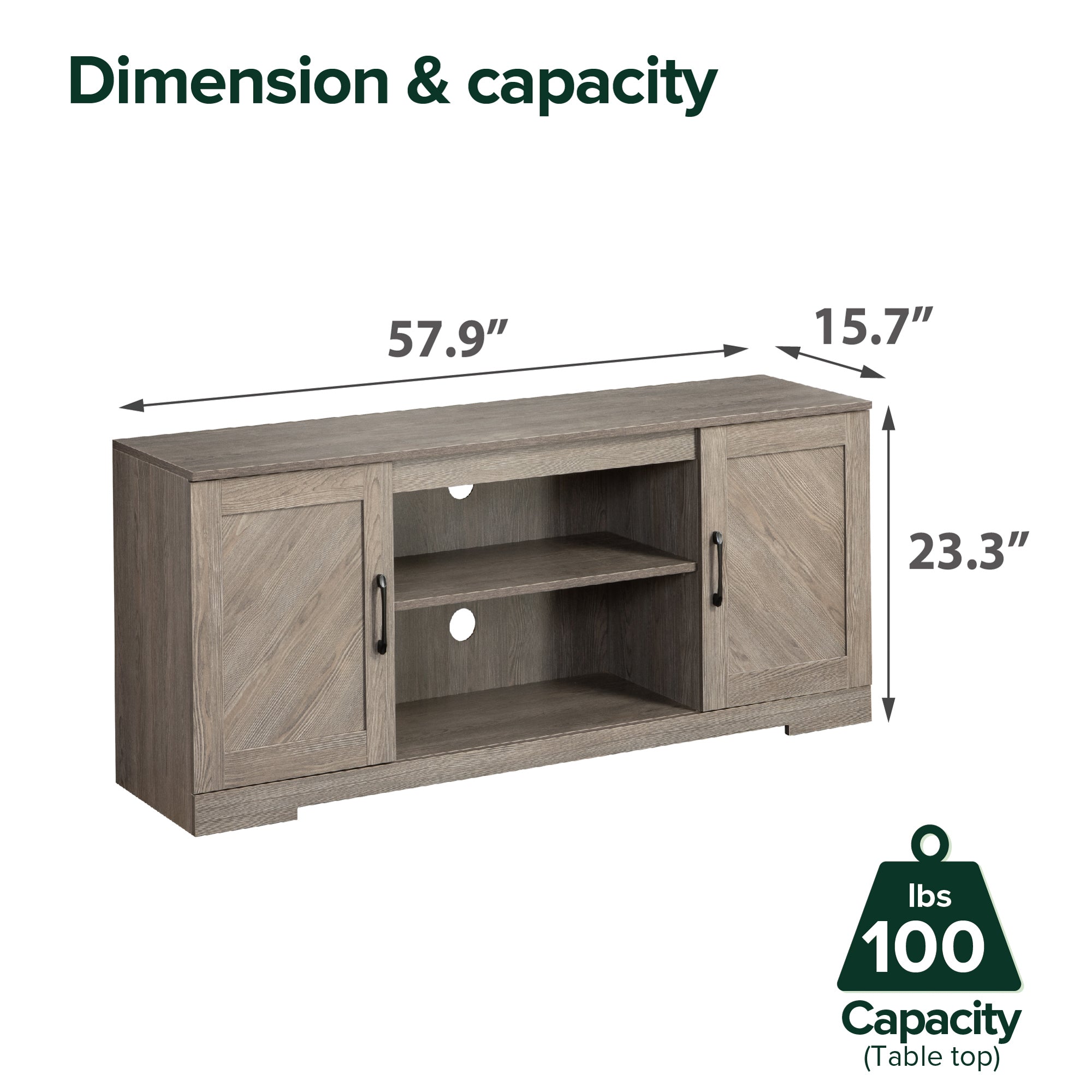 Bennett TV Stand for TVs up to 65â