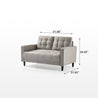 Benton Loveseat Soft Grey