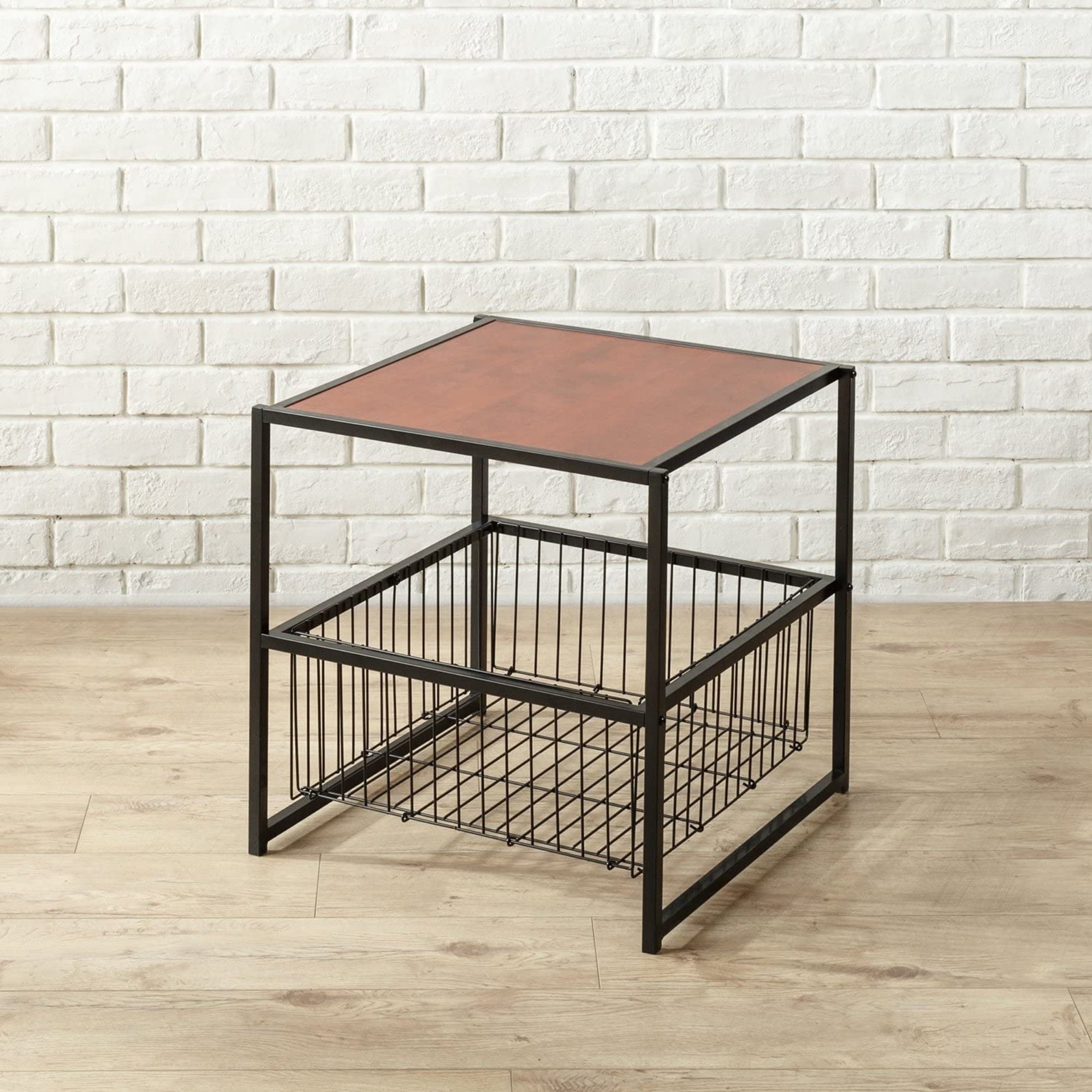 Dane Side Table with Storage Basket