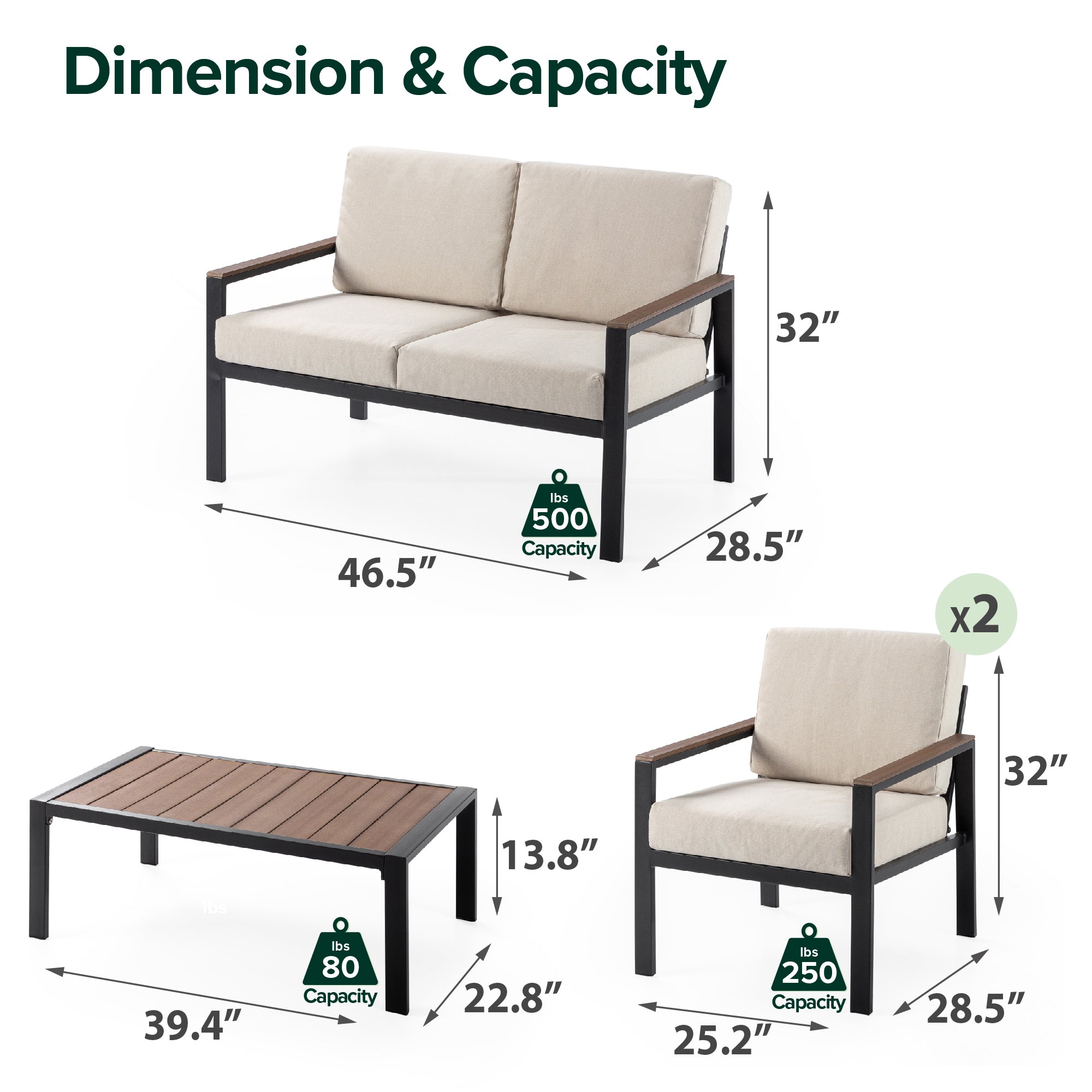 Dillon Outdoor Conversation Set