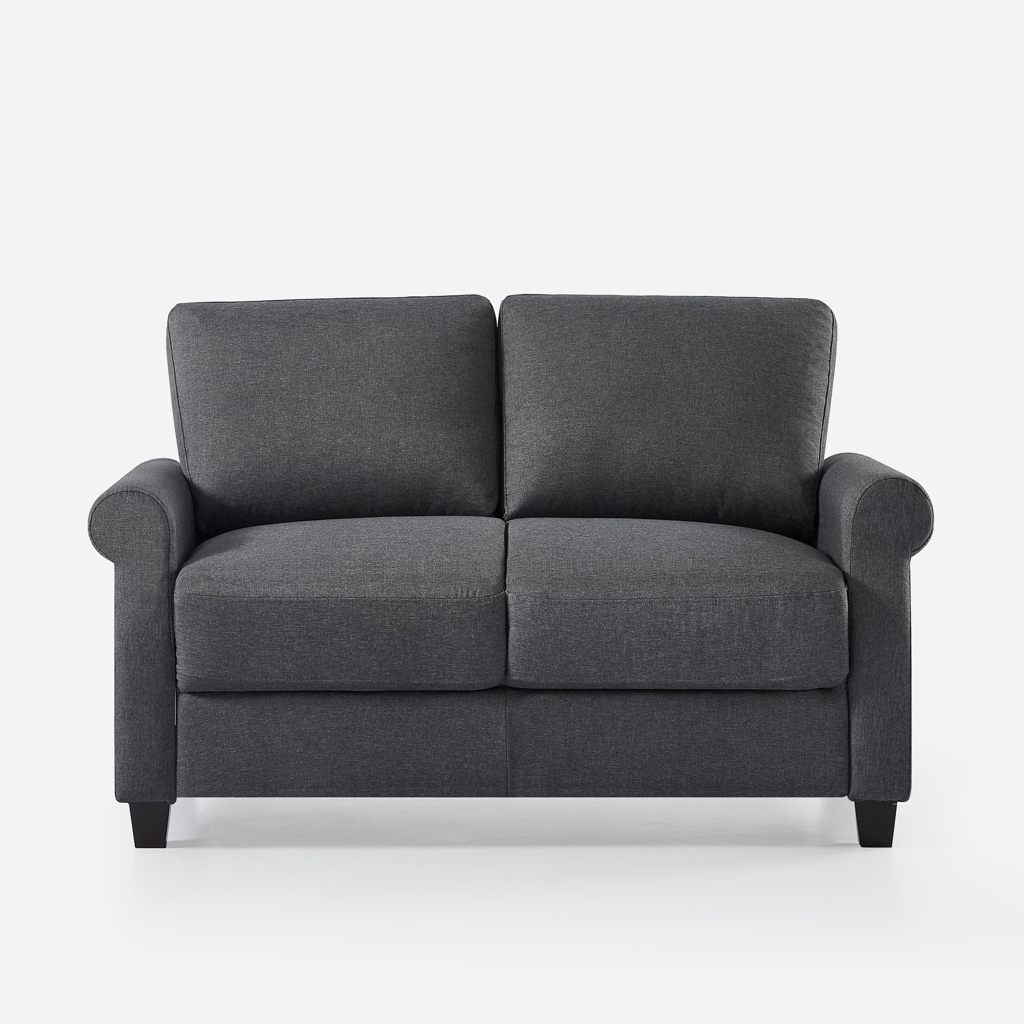 Josh Traditional Loveseat dark grey