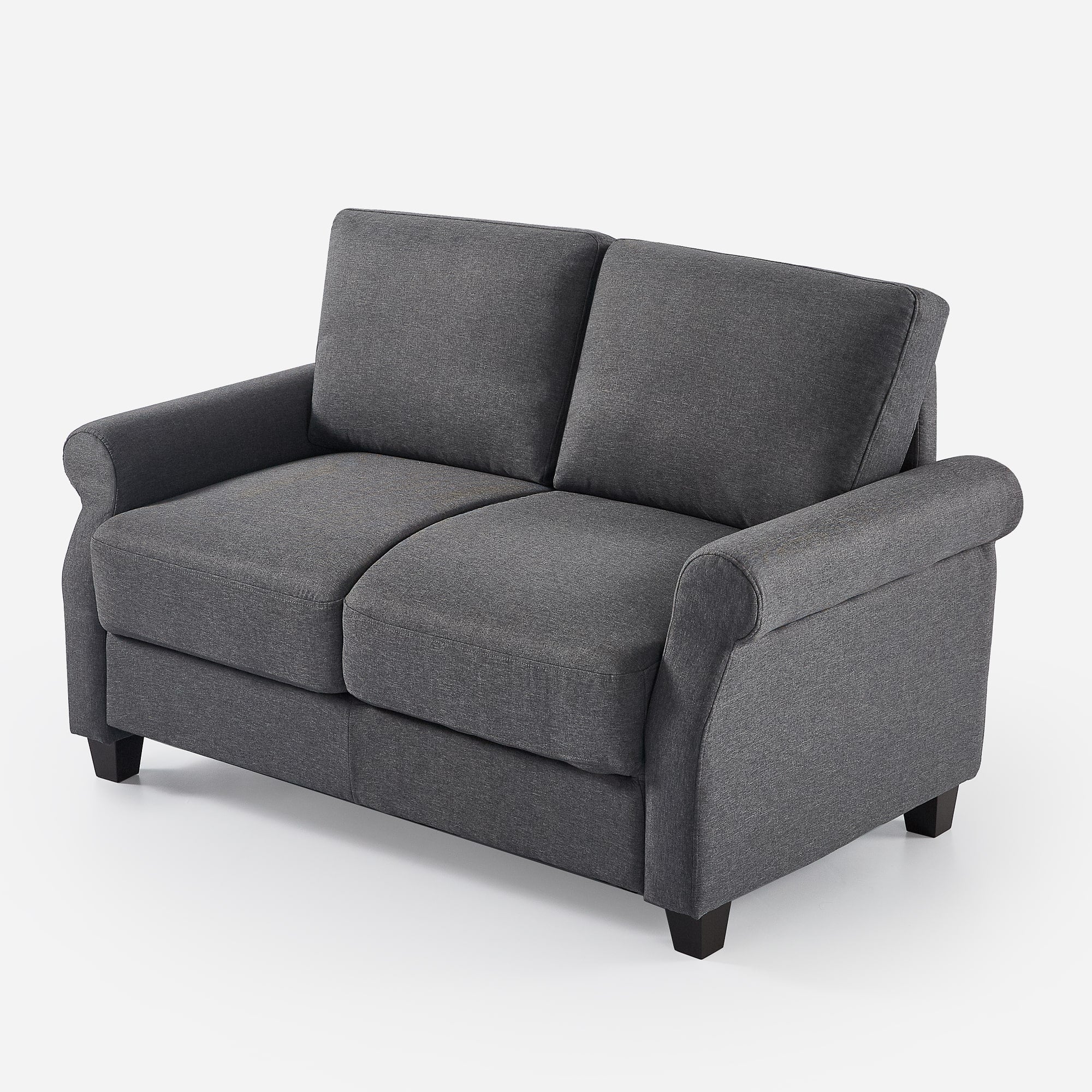 Josh Traditional Loveseat dark grey