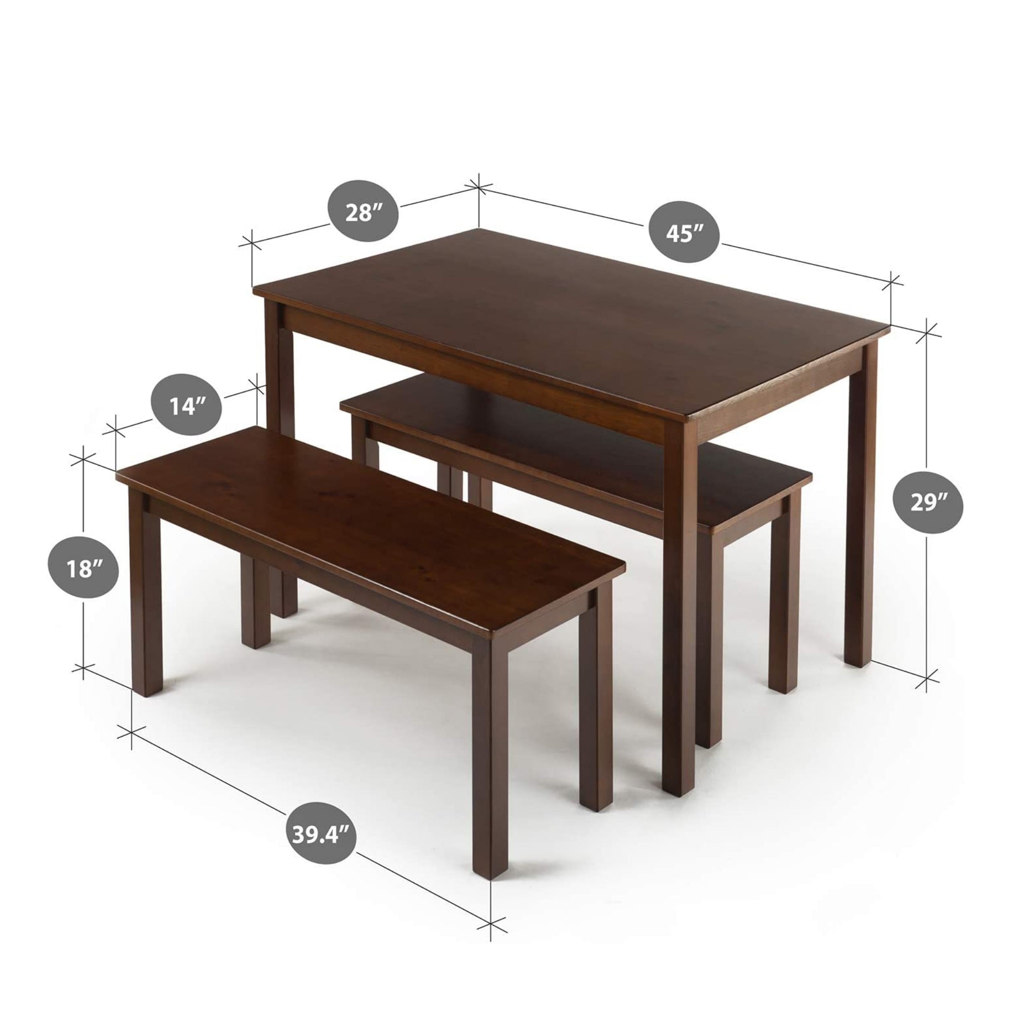 Juliet Wood Dining Table Set