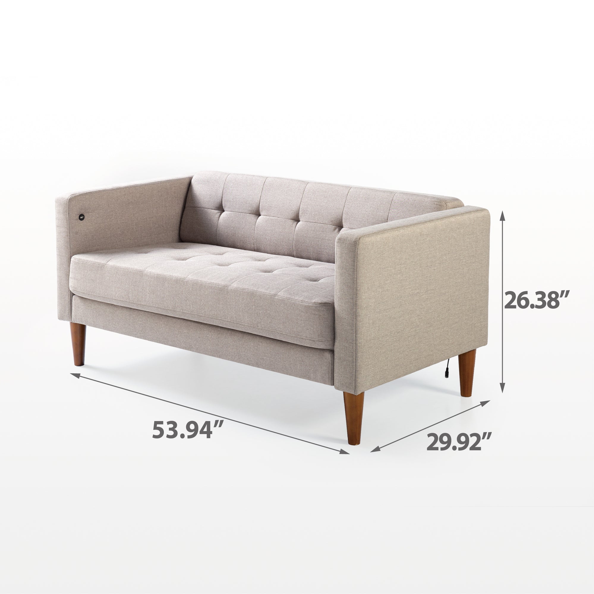 Pascal Loveseat with USB