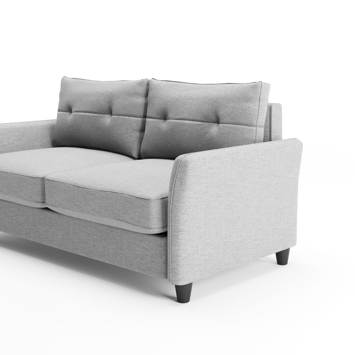 Ricardo Contemporary Loveseat soft grey