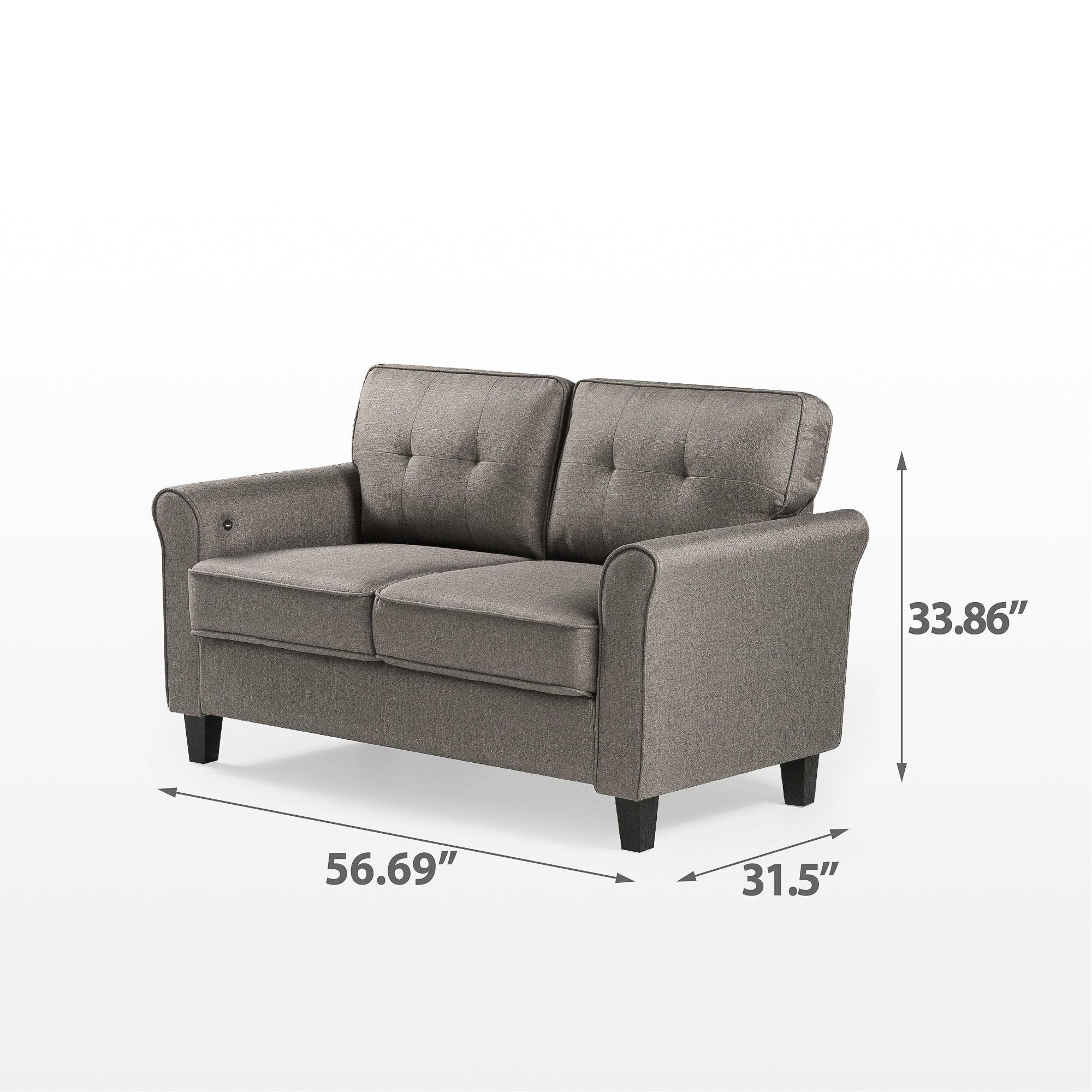 Sayan Loveseat with USB