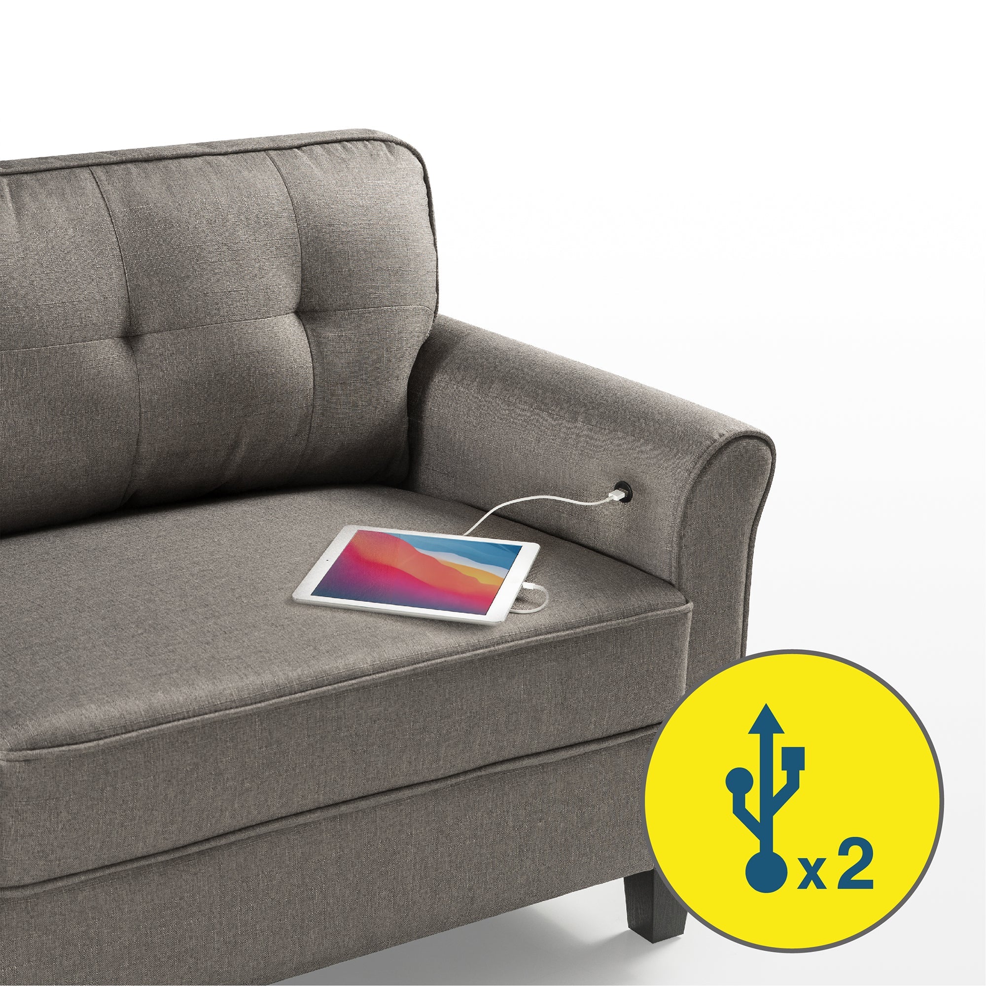 Sayan Sofa with USB