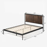 Wesley Metal and Wood Platform Bed Frame