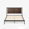 Wesley Metal and Wood Platform Bed Frame