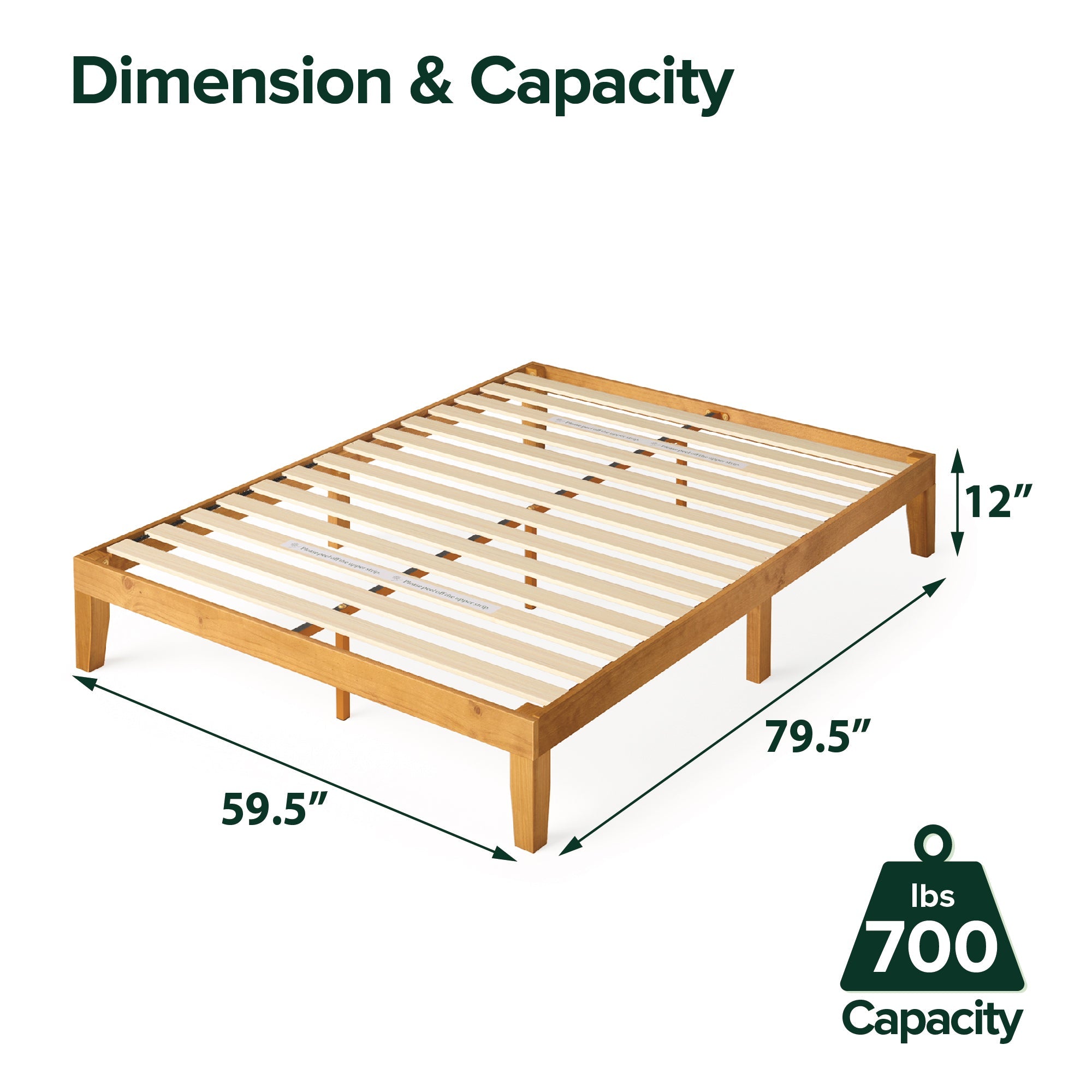 Alexia Wood Platform Bed Frame