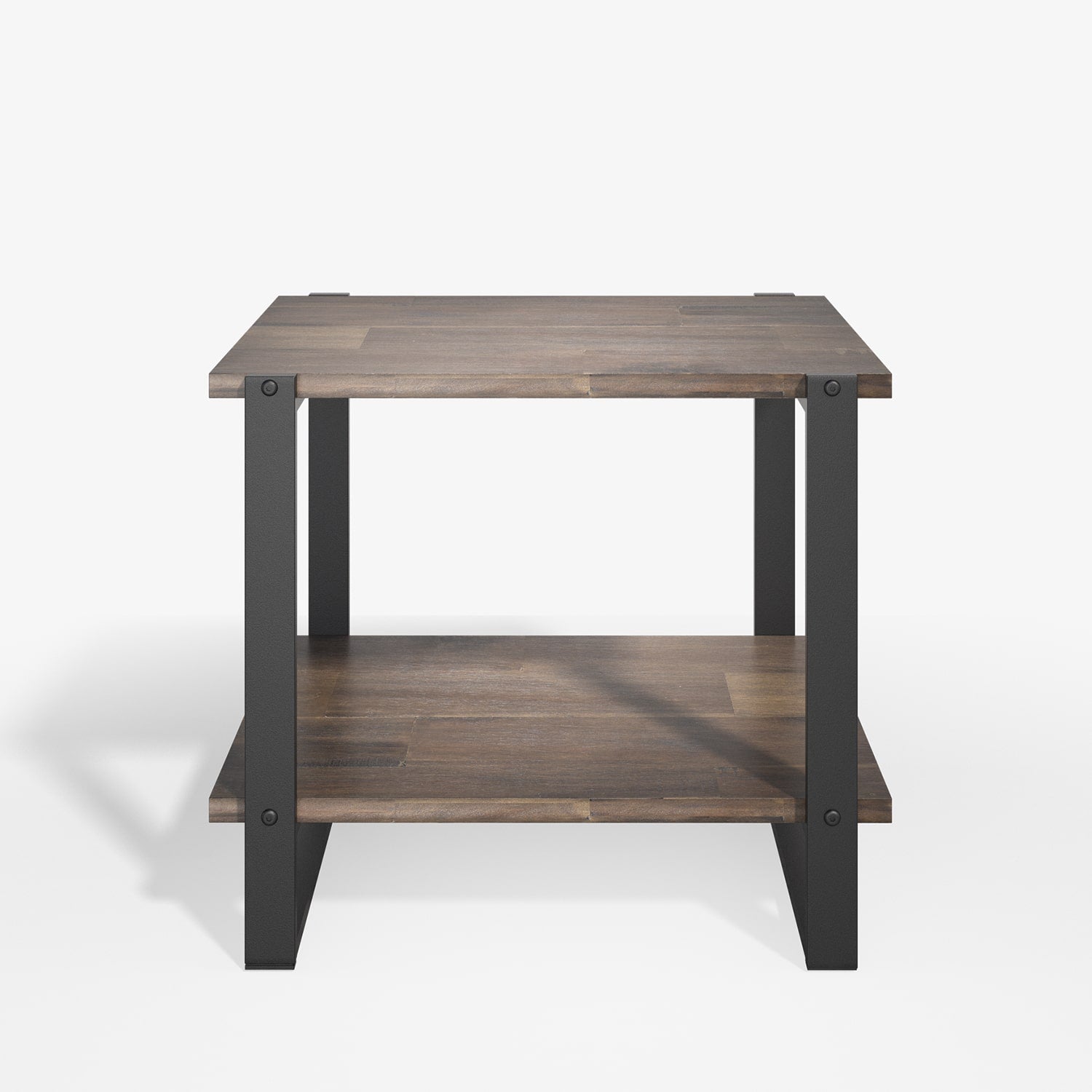 Brock Metal and Wood Side Table