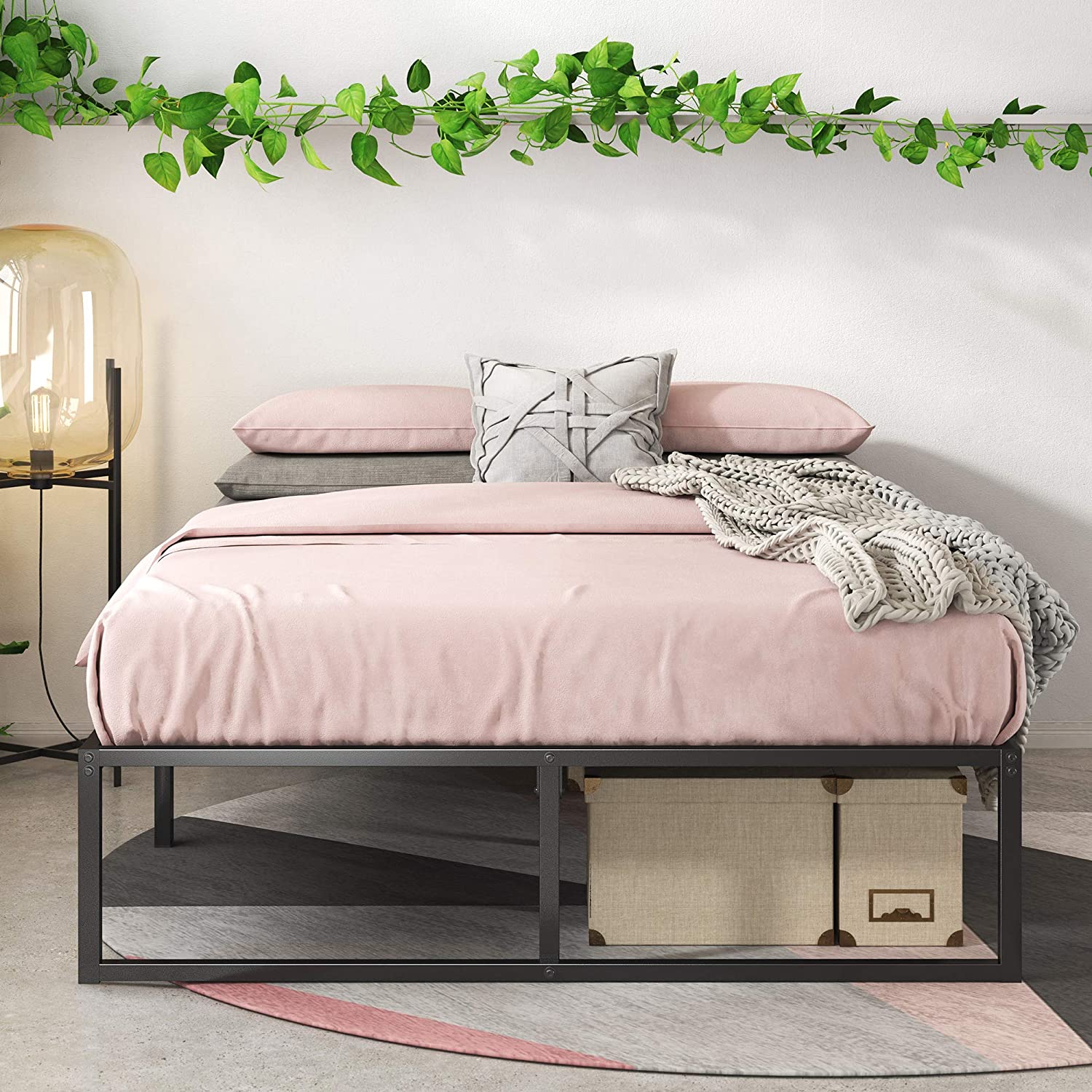 Lorelai Metal Platform Bed Frame