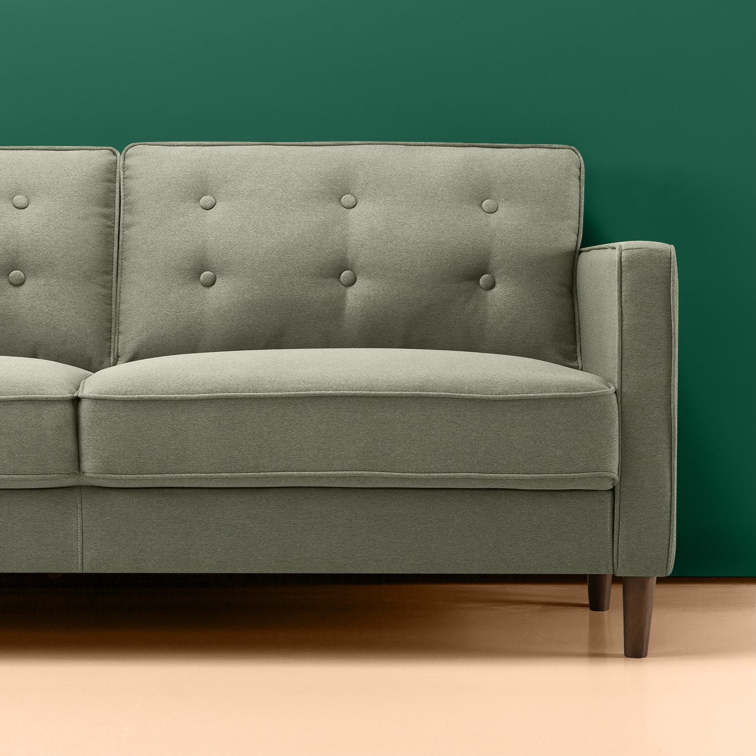 Mid-Century Sofa - Button Tufted